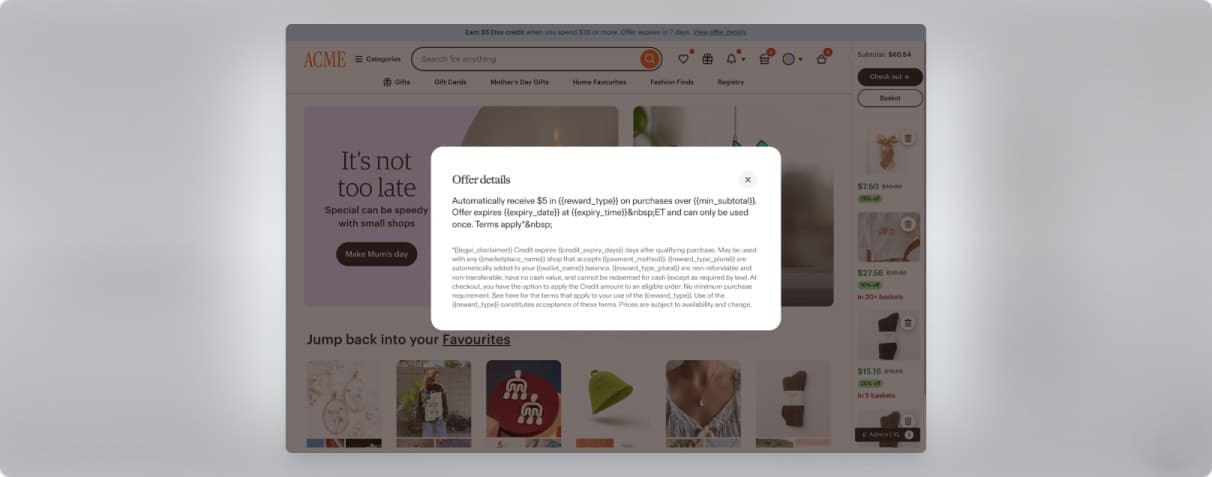 Failed test evidence